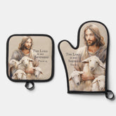 The Lord is My Shepherd Psalm 23 Oven Mitt & Pot Holder Set