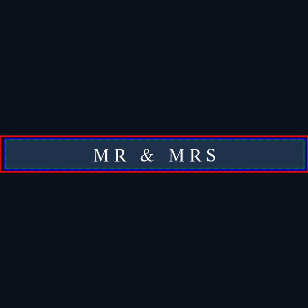 Modern Navy Blue Newlyweds Mr & Mrs Wedding Fast Four