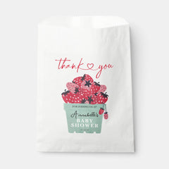 Berry Sweet Baby Shower Favor Bag Strawberry