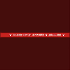 Diabetic Medical Alert Pet Collar