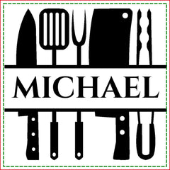 Barbecue BBQ Cook Monogram Chef Grilling Engraved Cutting Board
