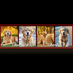 Modern Pet Dog 4 Photo Collage Teapot