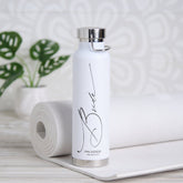Bride | Custom Black Modern Script Font Water Bottle