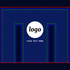 Logo Text Promotional Business Navy Blue Duffle Bag
