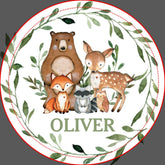 Chic Cute Woodland Animals Greenery Nursery Decor Ceramic Knob