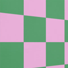 Preppy Retro Pink and Green Geometric Checkerboard Wallpaper