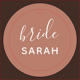 Blush Bachelorette Personalized Bride Gift Wine Charm