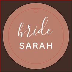 Blush Bachelorette Personalized Bride Gift Wine Charm