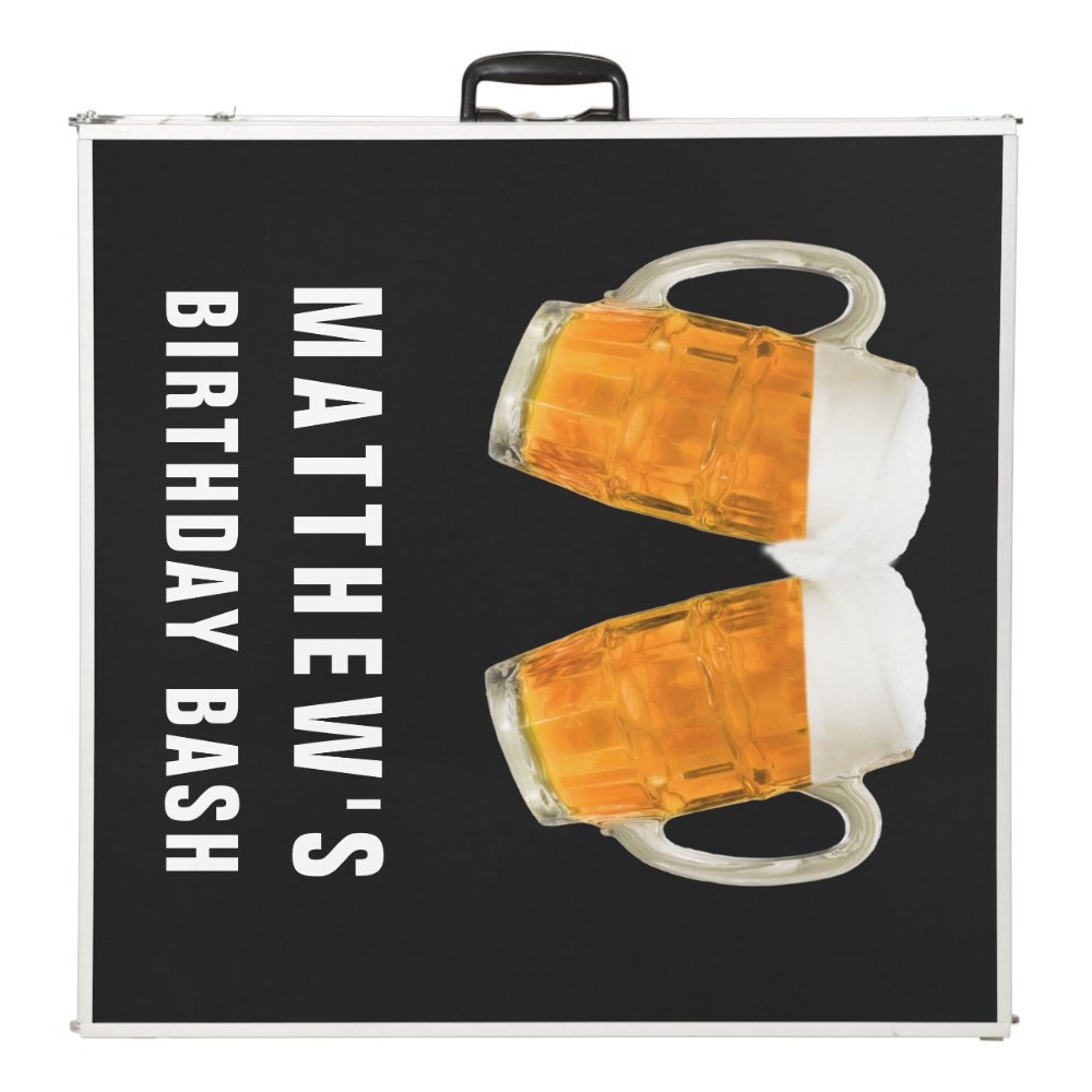 Birthday Party Beer Cheers Pong Table
