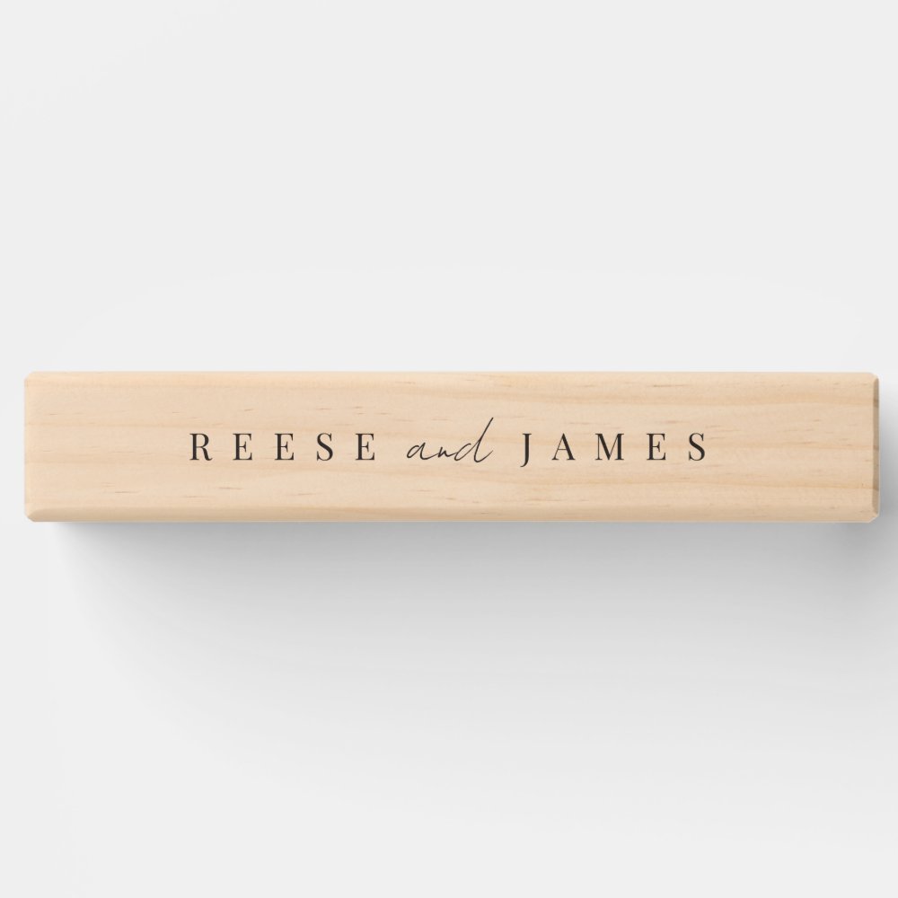 Inline | Modern Minimal Personalized Wedding Topple Tower
