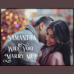 Will You Marry Me Proposal Personalize Photo Jigsaw Puzzle