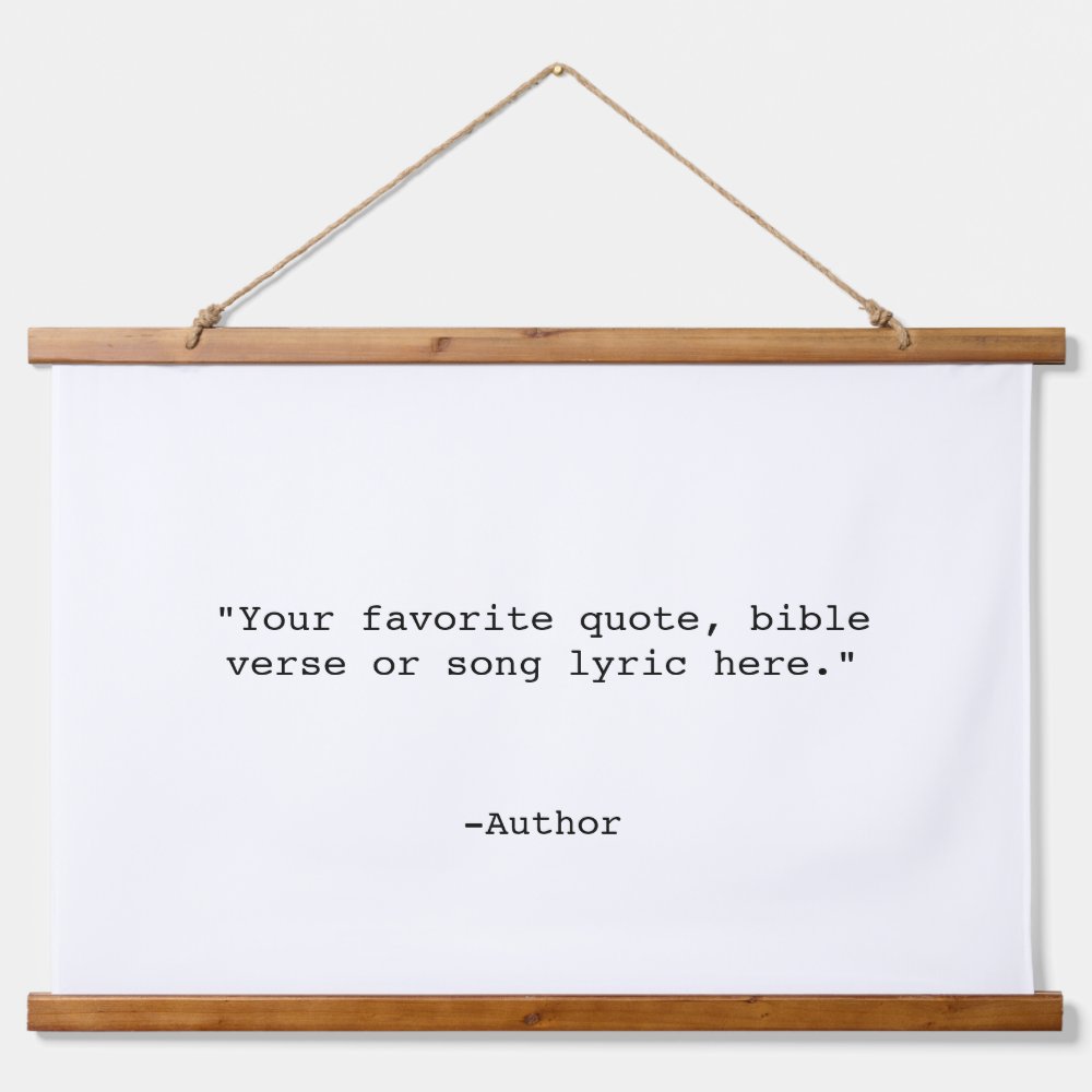 Create Your Own Quote Hanging Tapestry