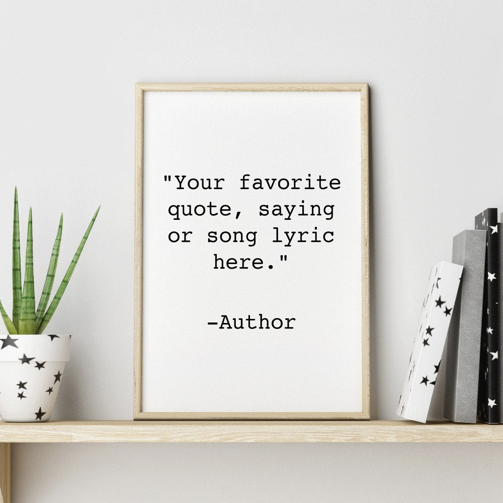 Create Your Own Quote Poster