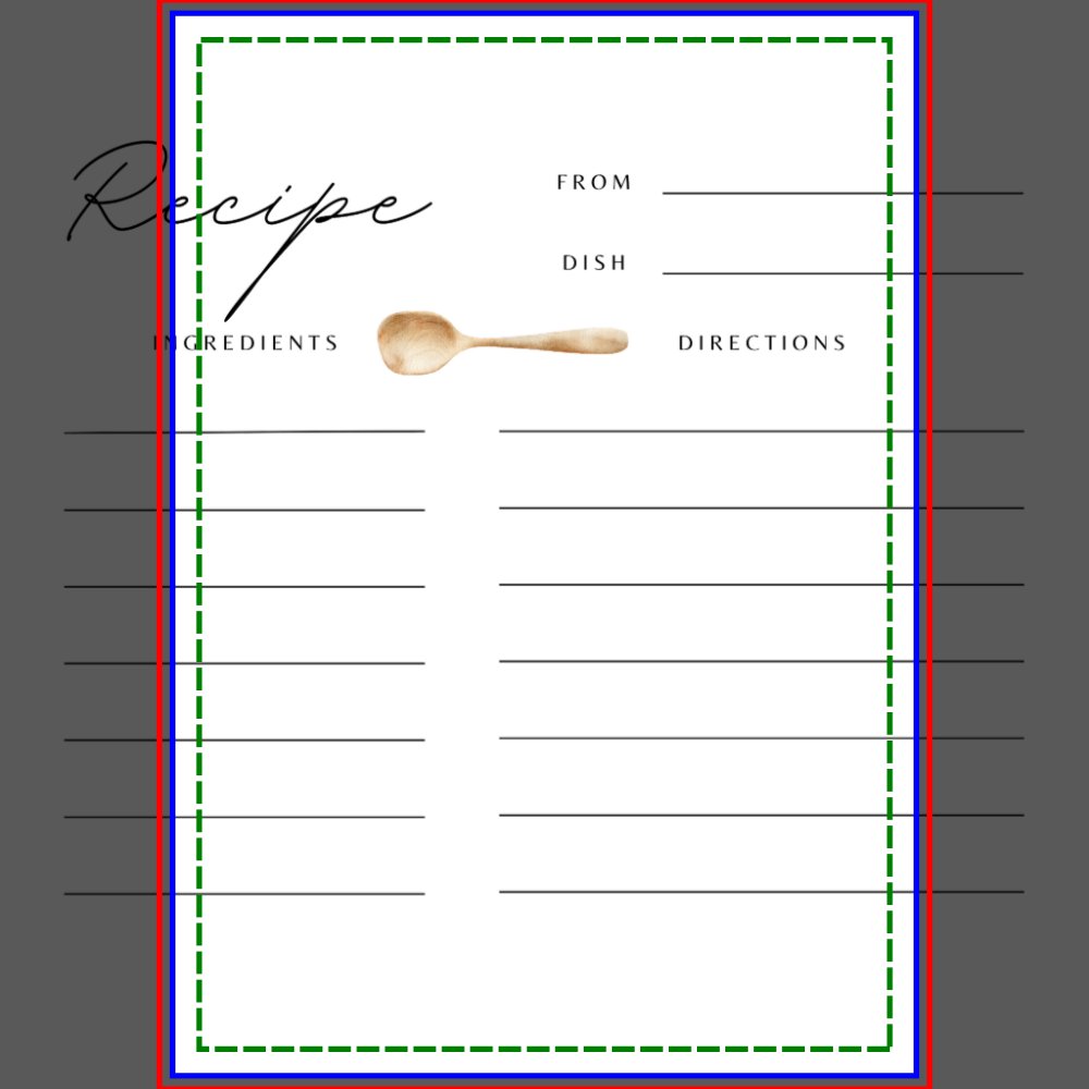 Stock the Kitchen Bridal Shower Recipe Card
