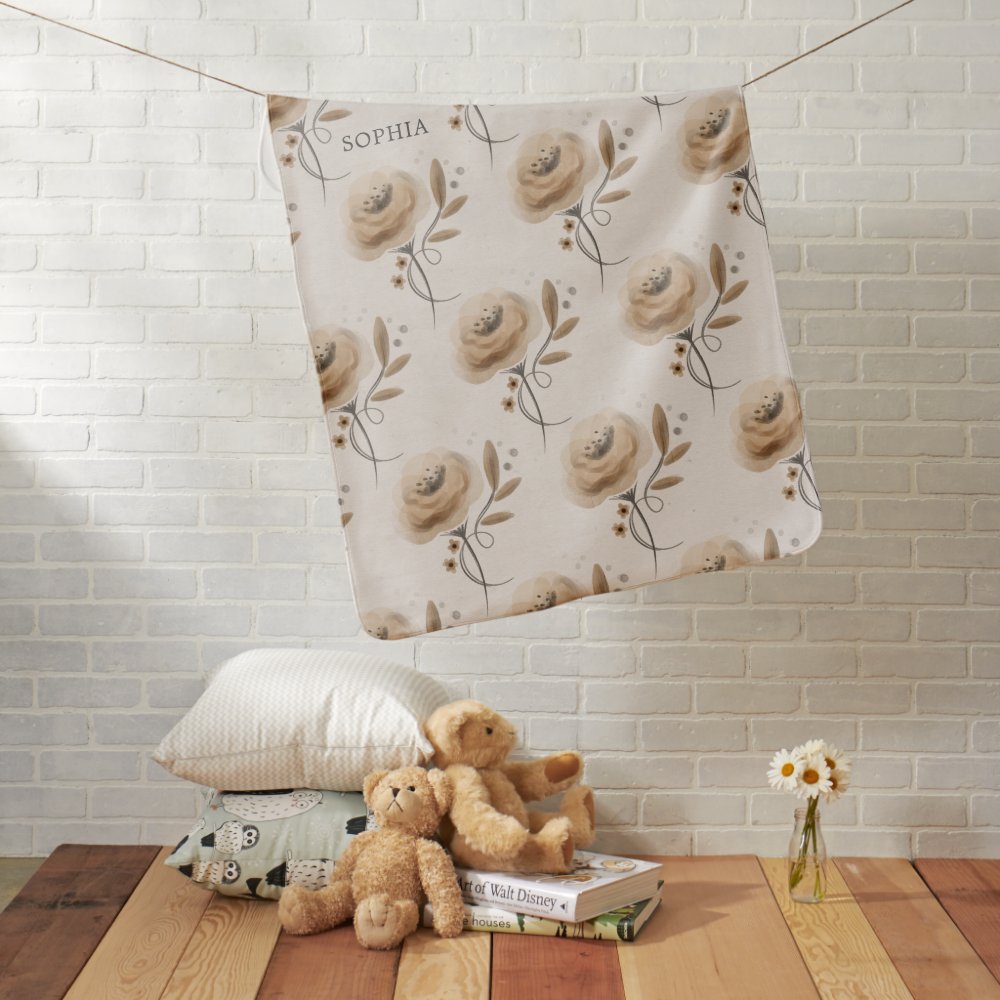Boho Woodland Baby Blanket - Baby Shower Gift