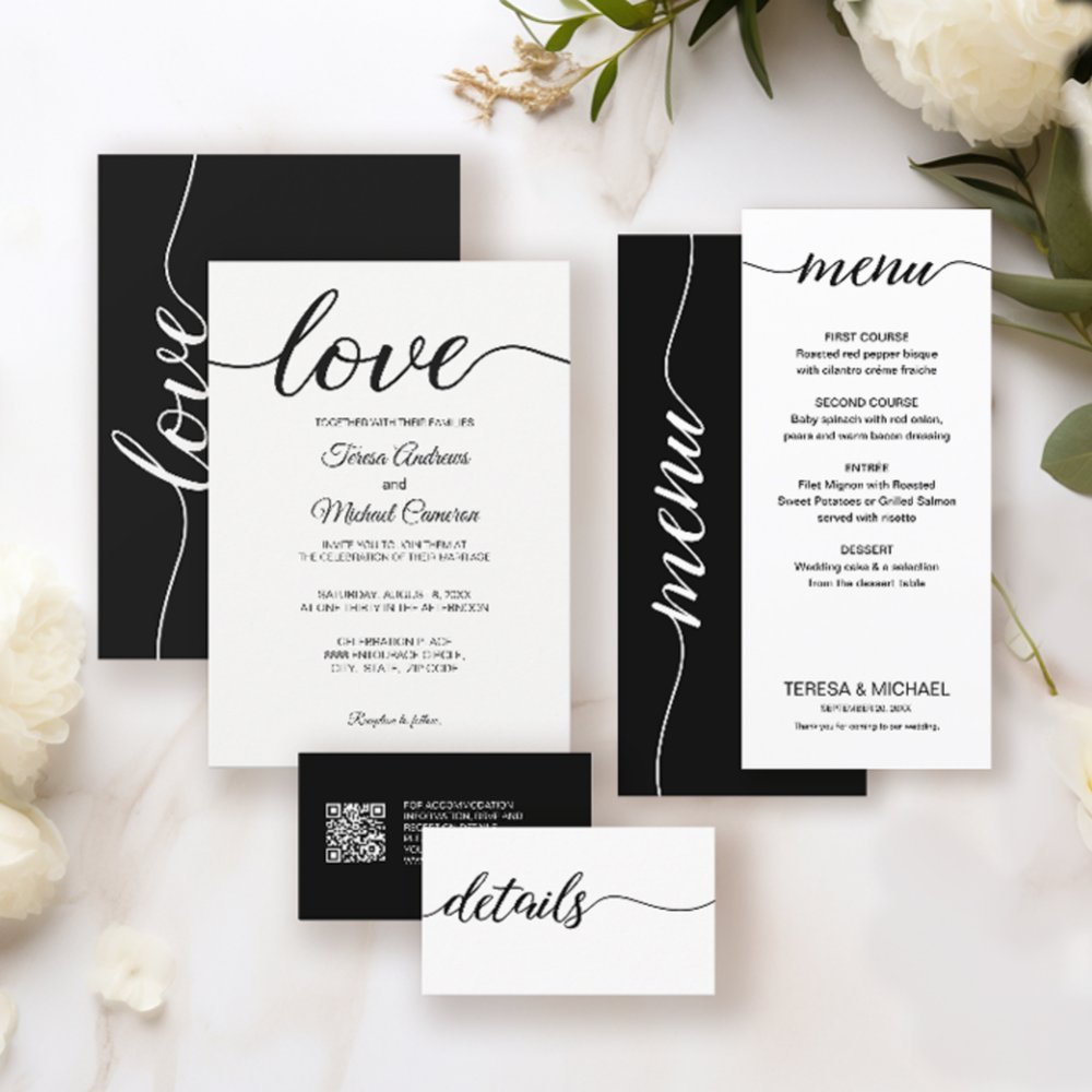 Personalized Simple & Elegant Love Wedding ScrIpt Favor Boxes