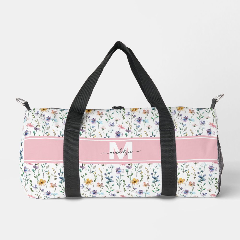 Wildflower Monogram Duffle Bag