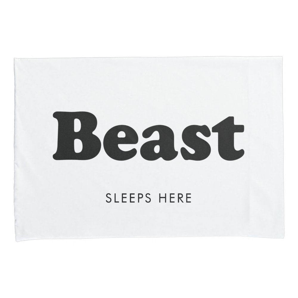 Mr and Mrs Beauty and Beast Couple Pillowcases