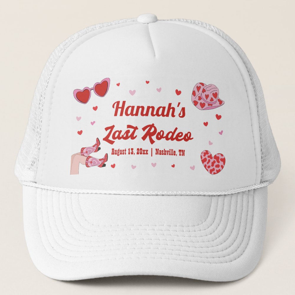 Last Rodeo Cowgirl Bachelorette Party Hat