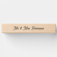 Personalized Wedding Lawn Game Giant Topple Tower