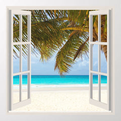 Create your own window view wall decal
