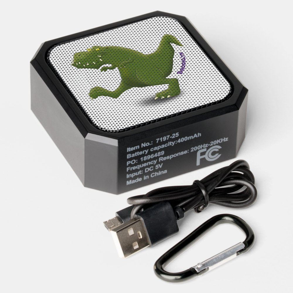 Funny T rex dinosaur cartoon humor Bluetooth Speaker