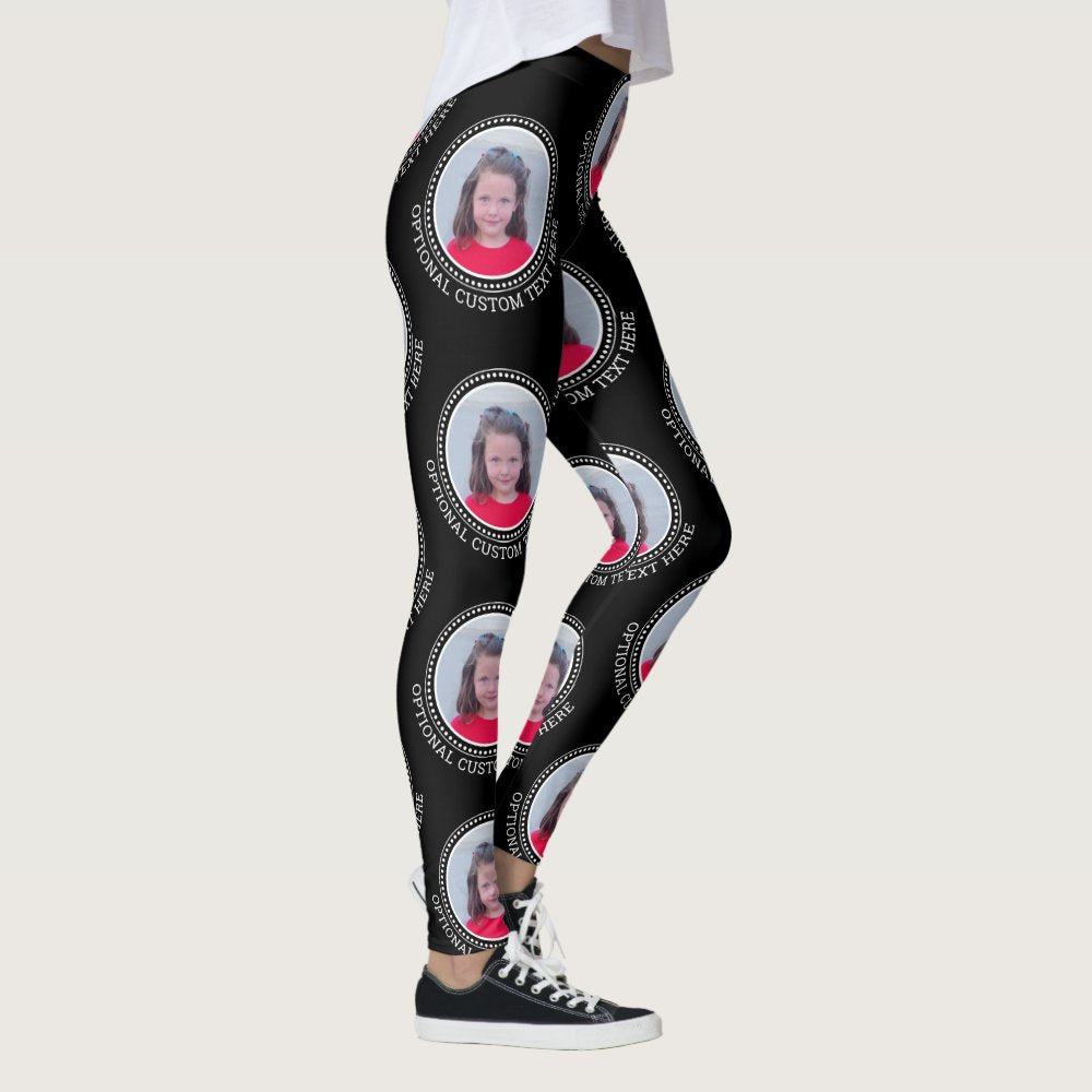 Create a Custom Photo Collage with 1 Photo Leggings