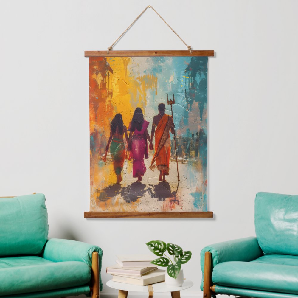 Painting Hanging Tapestry