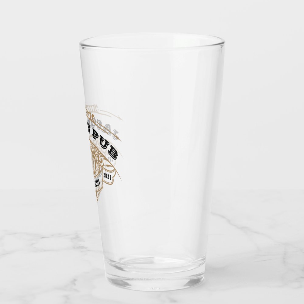 Personalized Brewing Pub Beer Glass