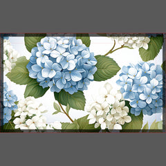 Table Card Holder-Blue Hydrangeas Place Card Holder
