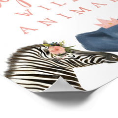 Adoption Center | Pink Safari Birthday Party Sign