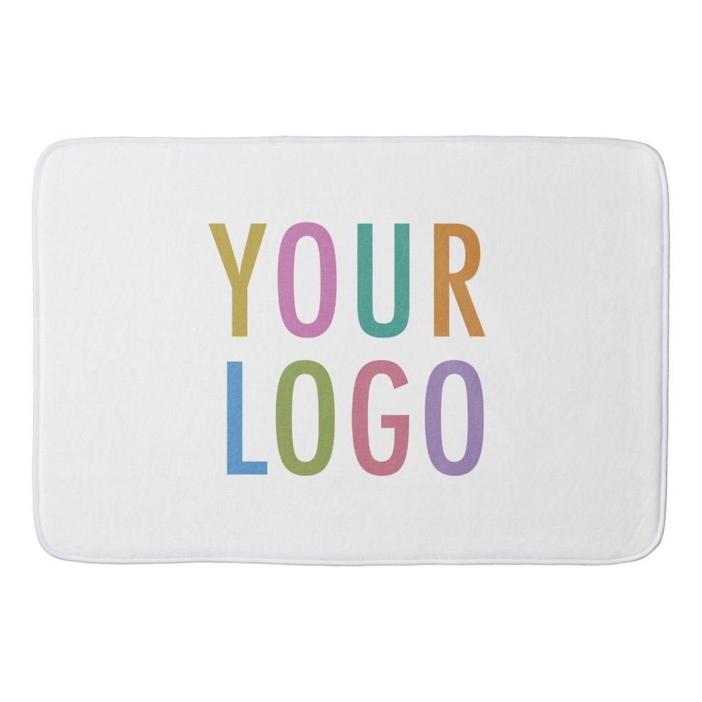 Personalized Bath Mat Custom Business Company Logo