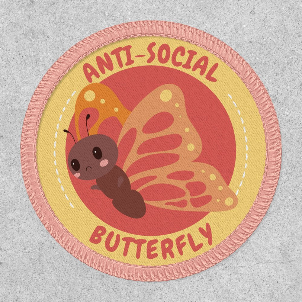 Antisocial Butterfly Cute Patch