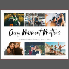 Every Moment Matters Quote Photo Collage Block