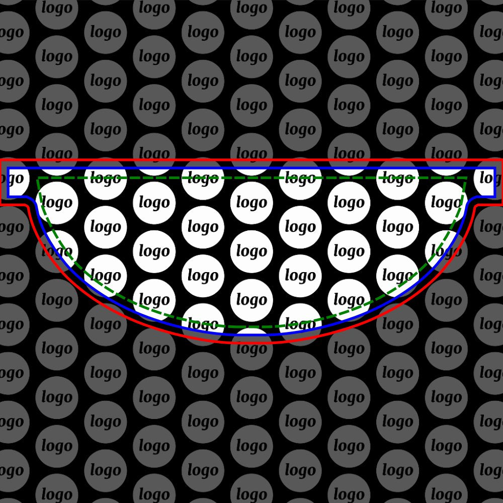 Logo Pattern Promotional Business Black Fanny Pack