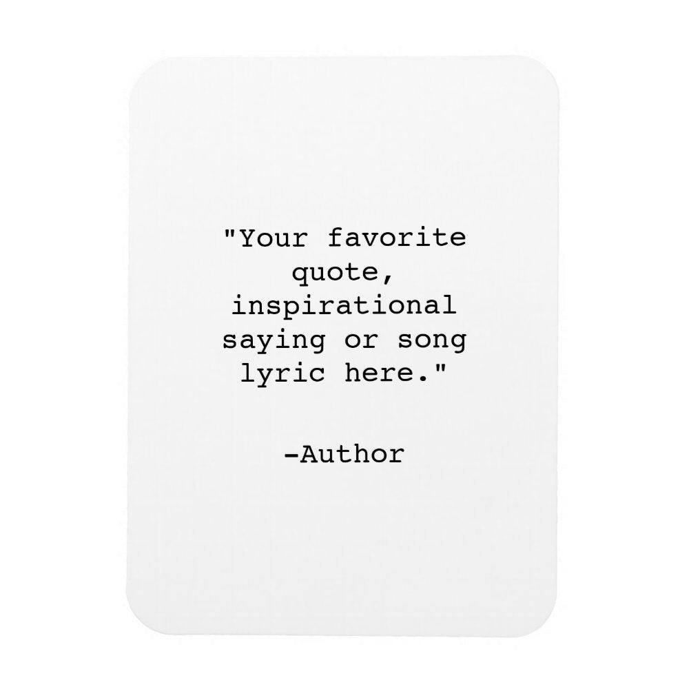 Create Your Own Quote Magnet