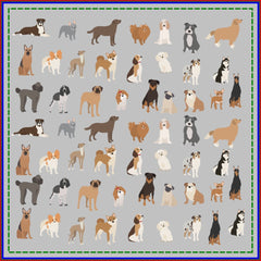 Dog Breed Dog Lover Fun Pattern  Bandana