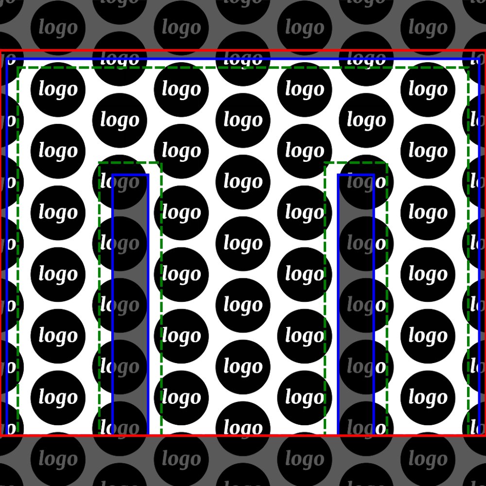 Logo Pattern Promotional Business Duffle Bag