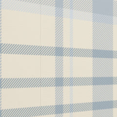 Classic Soft Blue & Beige Plaid Wallpaper