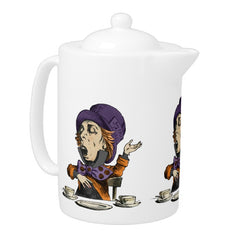 Alice In Wonderland Mad Hatter Tea Time Teapot