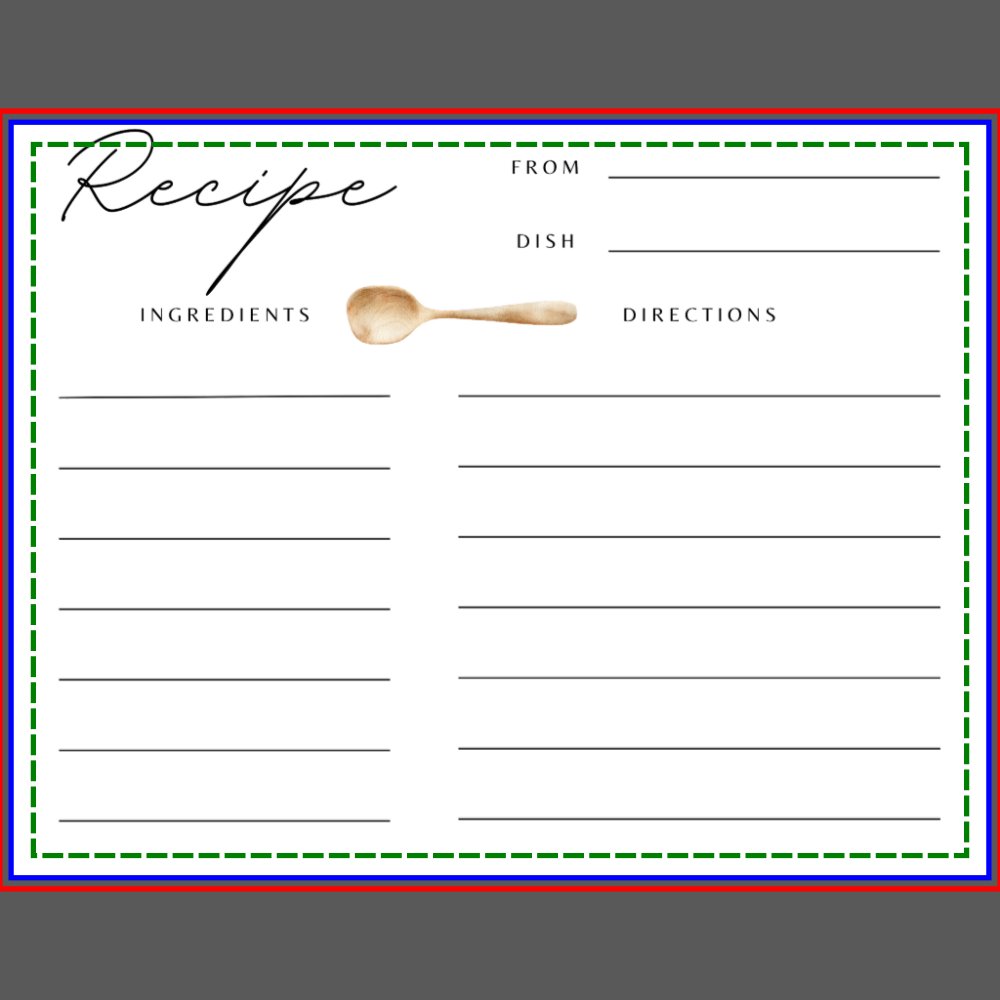 Stock the Kitchen Bridal Shower Recipe Card