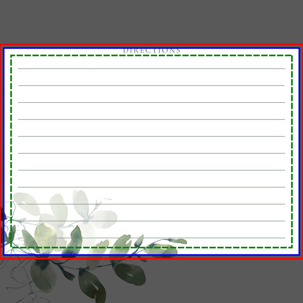 Eucalyptus Bridal Shower Recipe Cards
