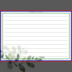 Eucalyptus Bridal Shower Recipe Cards