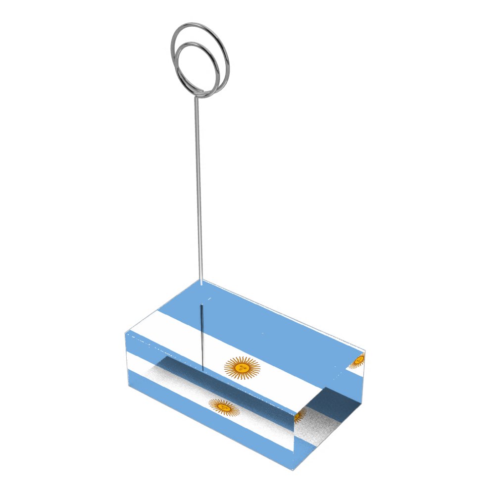 Argentina flag table place card holder for wedding