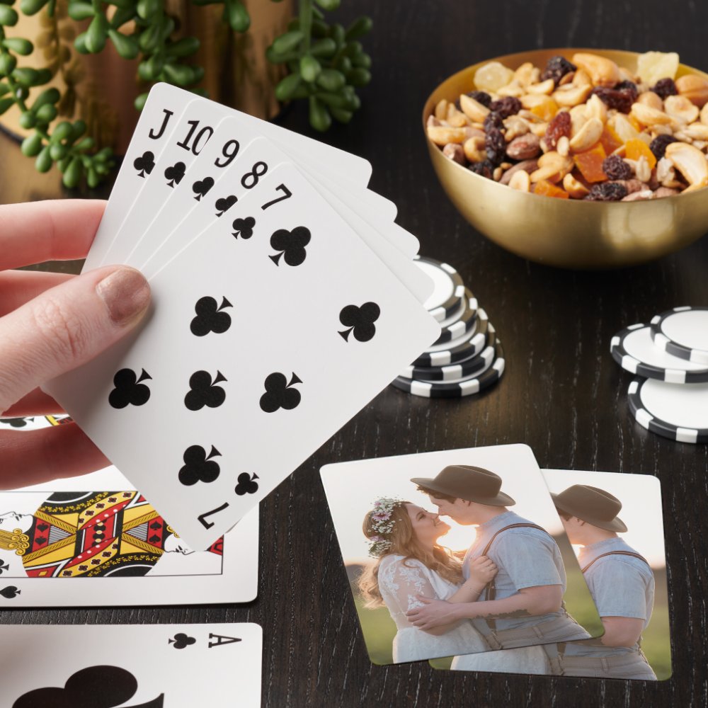 Elegant Personalized Photo Playing Cards
