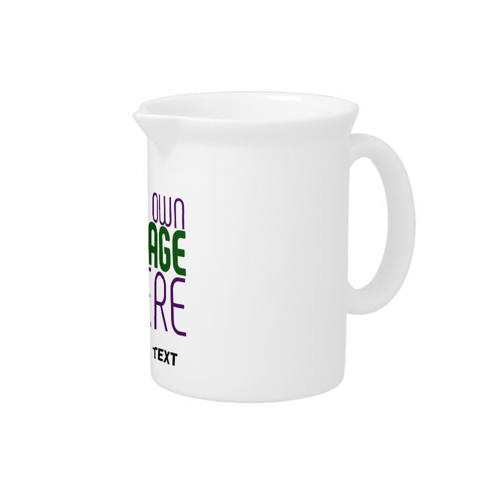 MODERN EDITABLE SIMPLE WHITE IMAGE TEXT TEMPLATE BEVERAGE PITCHER