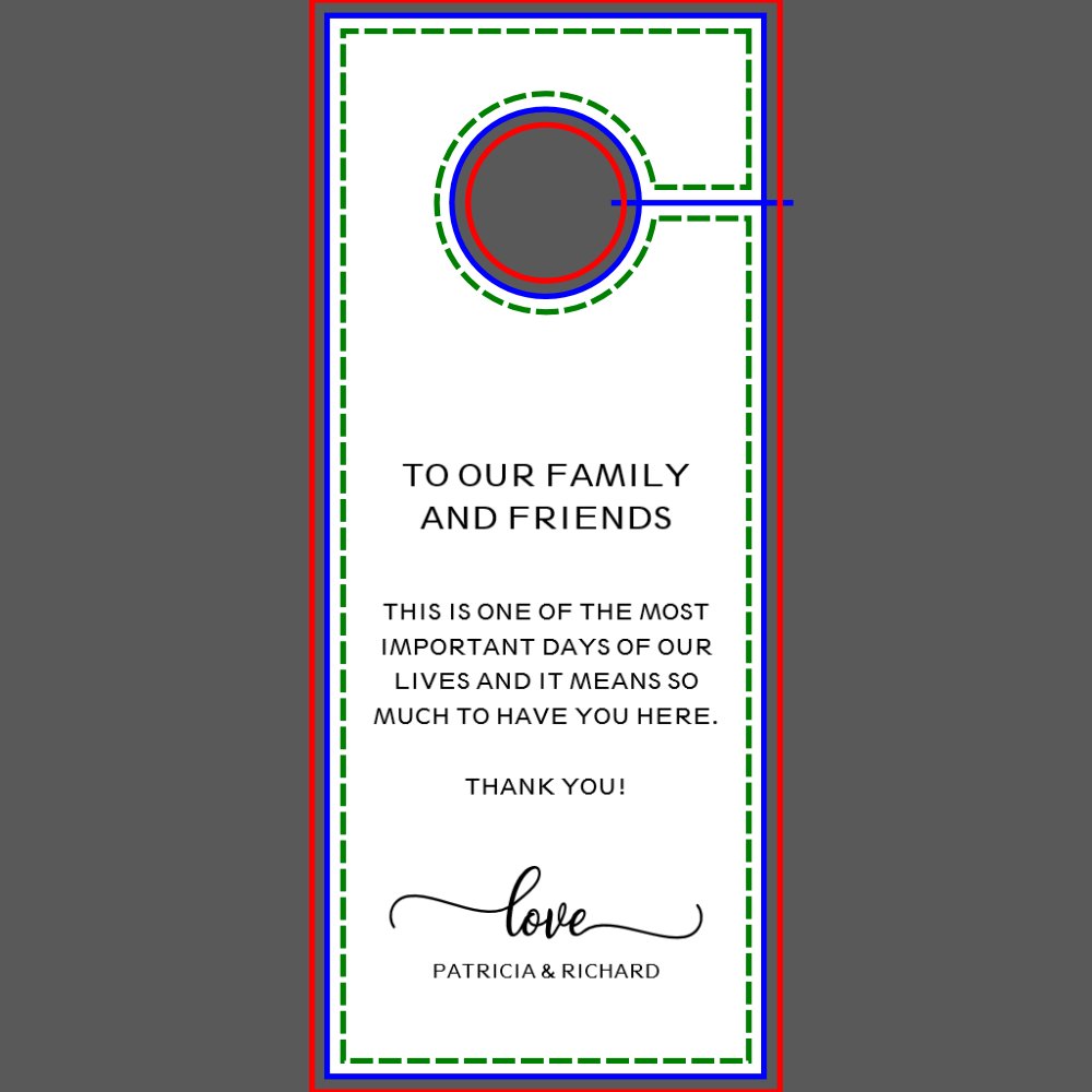 Door Hanger Wedding Do Not Disturb Sign