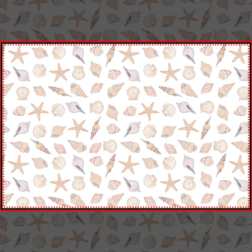 Seashells Paper Placemats, Beach Coastal Party Pad