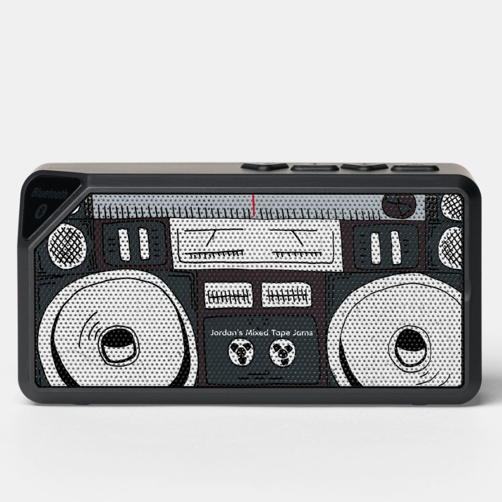 Boom Box Music Lover | Mix Tape Monogram Bluetooth Speaker