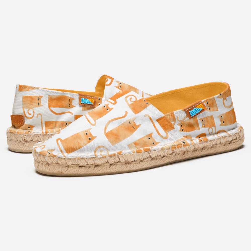 Orange Cat Espadrilles